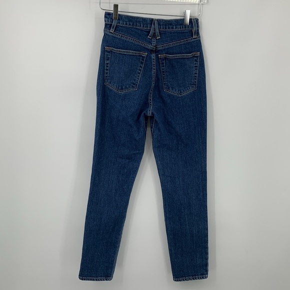 SLVRLAKE Beatnik ankle jeans Western hero wash high rise skinny straight leg 26 - Picture 4 of 5